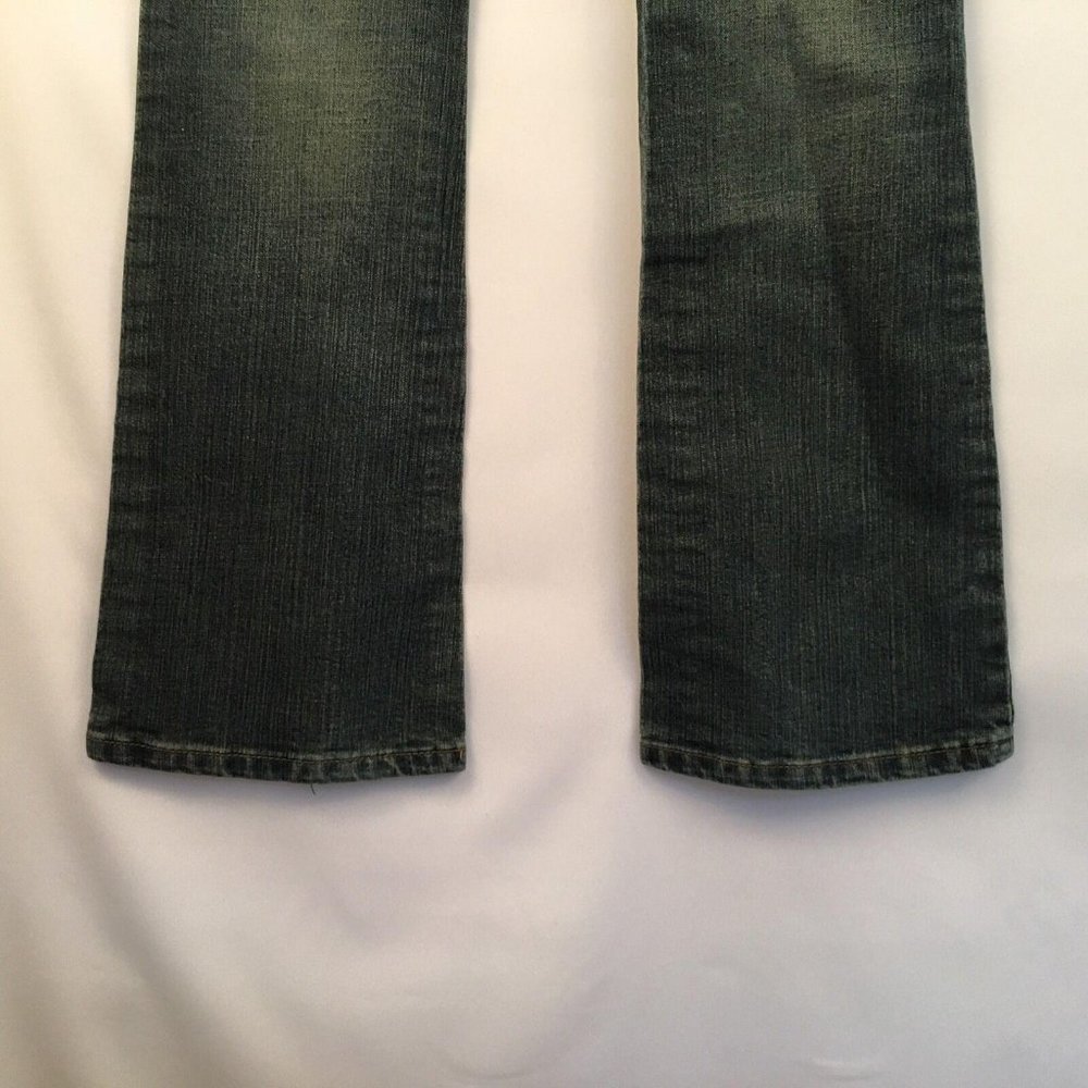 True People Denim Jeans Pants Size 3 Juniors Embroidered Low Rise Womens - Picture 7 of 12